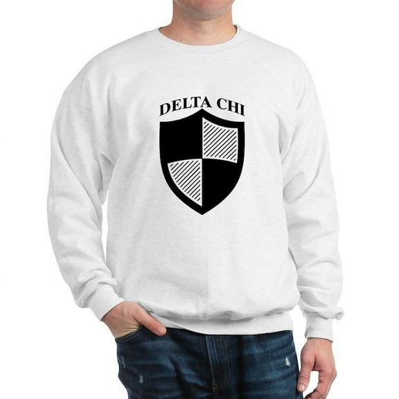 CafePress - Delta Chi Black Icon Sweatshirt - Crew Neck Sweatshirt