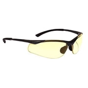 Bolle Contour Sunglasses, Dark Gunmetal Frame/Yellow Lens -