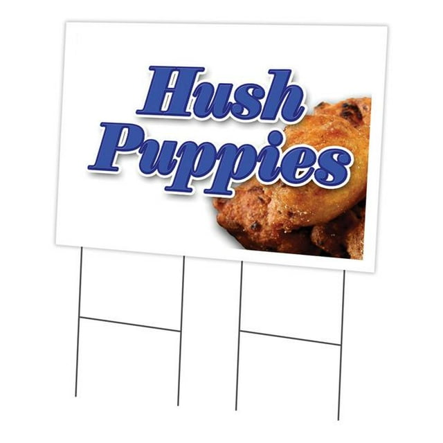 SignMission C-2436 Hush Puppies Panneau et Piquet 24 x 36 Po. Panneau de Jardin - Hush Puppies