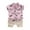 Pink, variant on LWNYDPLSD Toddler Boy 2 Piece Summer Outfits Baby Boys One Year Old Birthday Set 1T 2T 3T 4T Kids Cartoon Print Button Down Short Sleeve Shirts & Shorts Beach Holiday Vacaction Suit