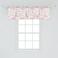 thumbnail image 2 of Ambesonne I Love You Window Valance, Hearts Wedding Rings, 54" X 18", Maroon Pink Blush, 2 of 3