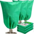 thumbnail image 6 of Plant Covers Freeze Protection, Weather Cover for Plants, Winter Frost Protection Cloth, 1Pcs Reusable Frost Protection Cloth with Drawstring, Outdoor Plants Potted Cover Green, 6 of 9