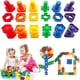 thumbnail image 2 of Juguete Montessori de bloques de construcción para bebé, juguete educativo con forma de tuerca para niños pequeños de 0 a 12 meses, 2 of 4