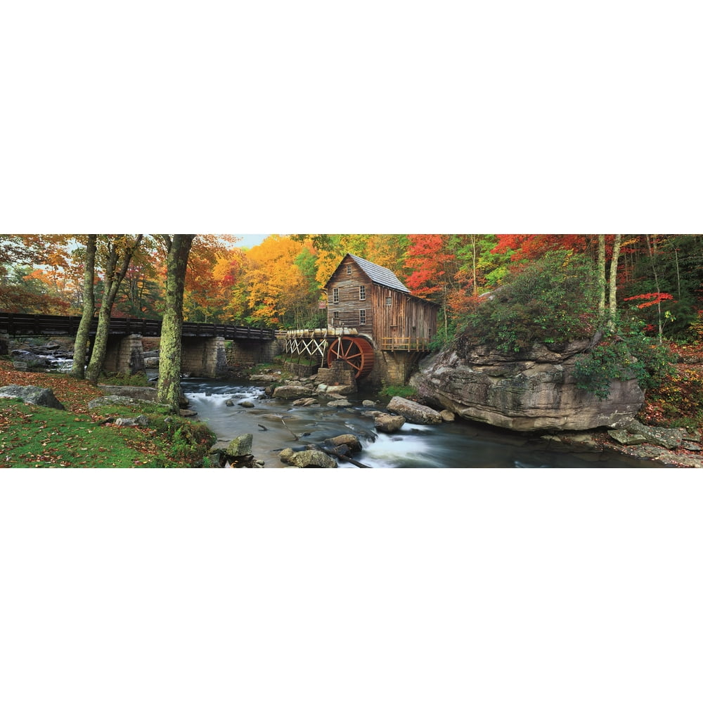 Pressman Images of America 504 Piece Jigsaw Puzzle Glade Creek Grist
