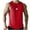 Red, variant on Mens Summer Sports Fitness Basketball Training Vest Sleeveless Exercise Mesh Material Quick Drying Exercise Running Gym Fitness Shirt