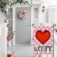 thumbnail image 2 of Valentines Day Garden Flag 12×18 Inch Double Sided Valentine Love Heart Welcome Flag for Outside Yard Anniversary Wedding Farmhouse Decoration DF172, 2 of 6