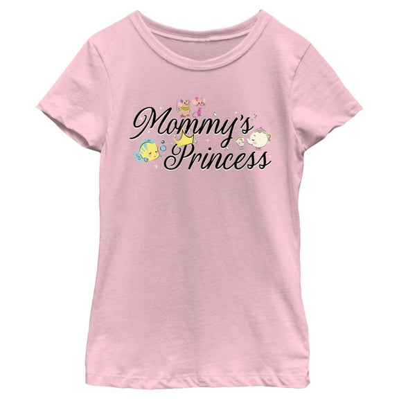 Girl's Disney Mommy's Princess Graphic Tee Light Pink X Small
