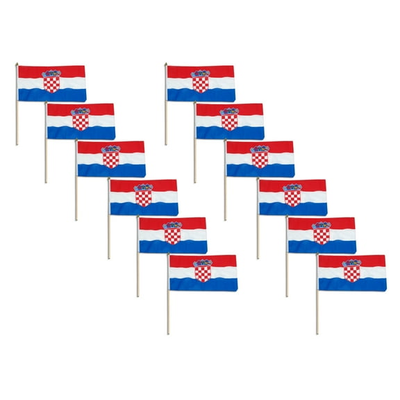 Croatia flag 12 x 18 inch - 12 PK