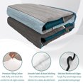 thumbnail image 4 of Twin XL Quilt Set 68''x98'', Teal Blue Ombre Lightweight Summer Bedspread Coverlet Set with 2 Pillow Shams, Retro Farmhouse Gradient Wood Breathable All Season Quilt Bedding for Dorm/Guest Room, 4 of 9
