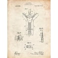 thumbnail image 2 of Borders, Cole 25x32 White Modern Wood Framed Museum Art Print Titled - PP1143-Vintage Parchment Zipper 1917 Patent Poster, 2 of 4