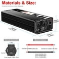 thumbnail image 3 of CNSWIPOWER 3000W (Potencia máxima 6000W) inversor de Onda sinusoidal Pura CC 48V a CA 120V 60 Hz convertidor Solar para Uso doméstico (DC48V (Rango 40V-60V) 3000W), 3 of 5