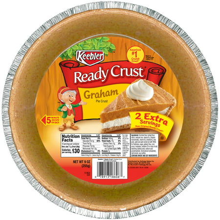 (2 Pack) Keebler Ready Crust 10 Inch Graham Pie Crust, 9