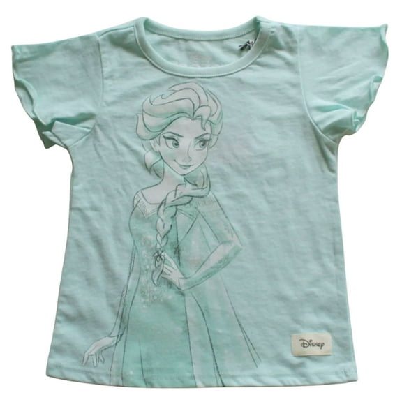 Disney Frozen Elsa Toddler Girl's Green T-Shirt (3T)