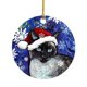 thumbnail image 1 of Farfi colgante de madera con sombrero diseño de cordón perro gato Avatar lindo Animal copo de nieve decoración de Navidad para regalo, 1 of 5