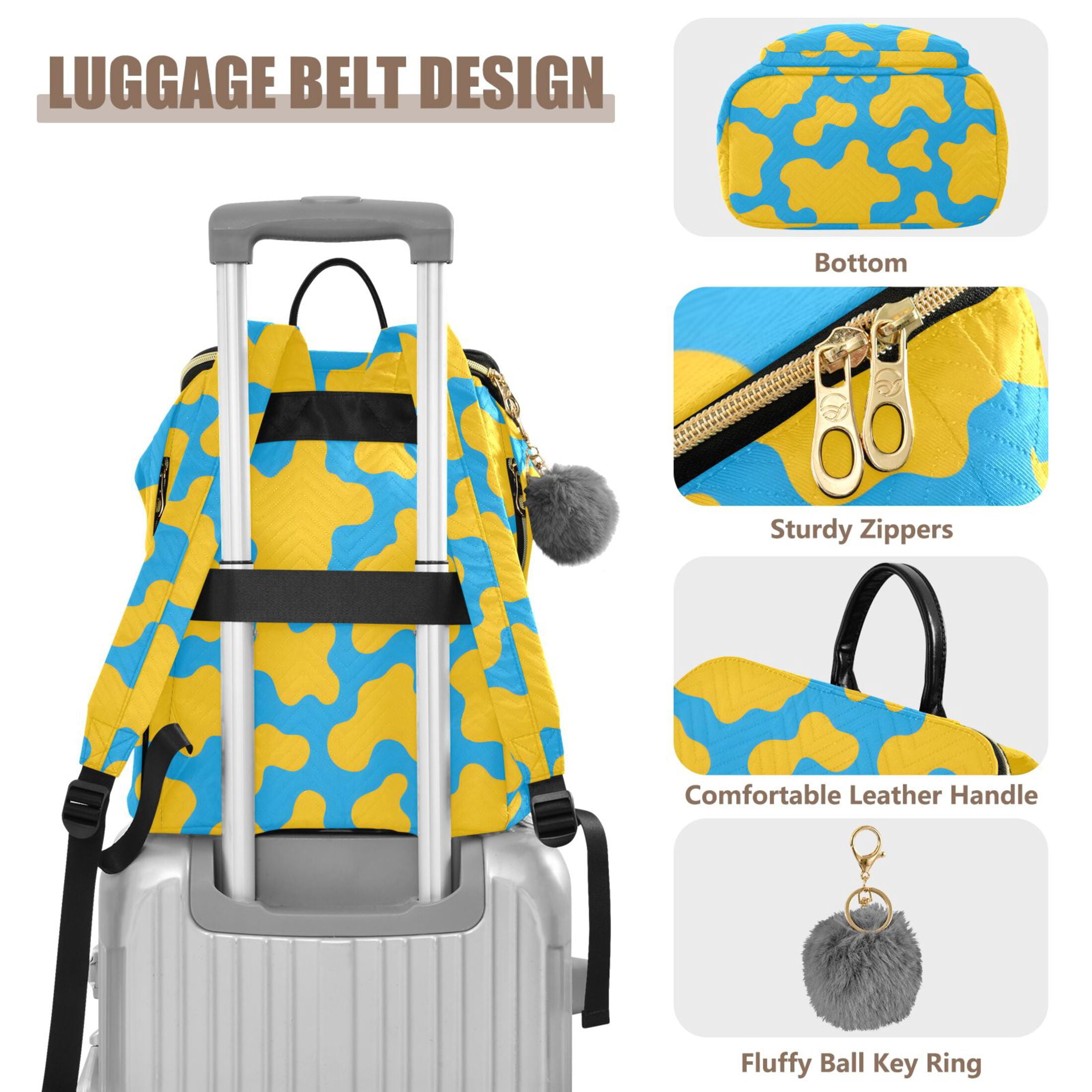 ALAZA Cow Print Travel Backpack Laptop Bag Large Capacity Daypack