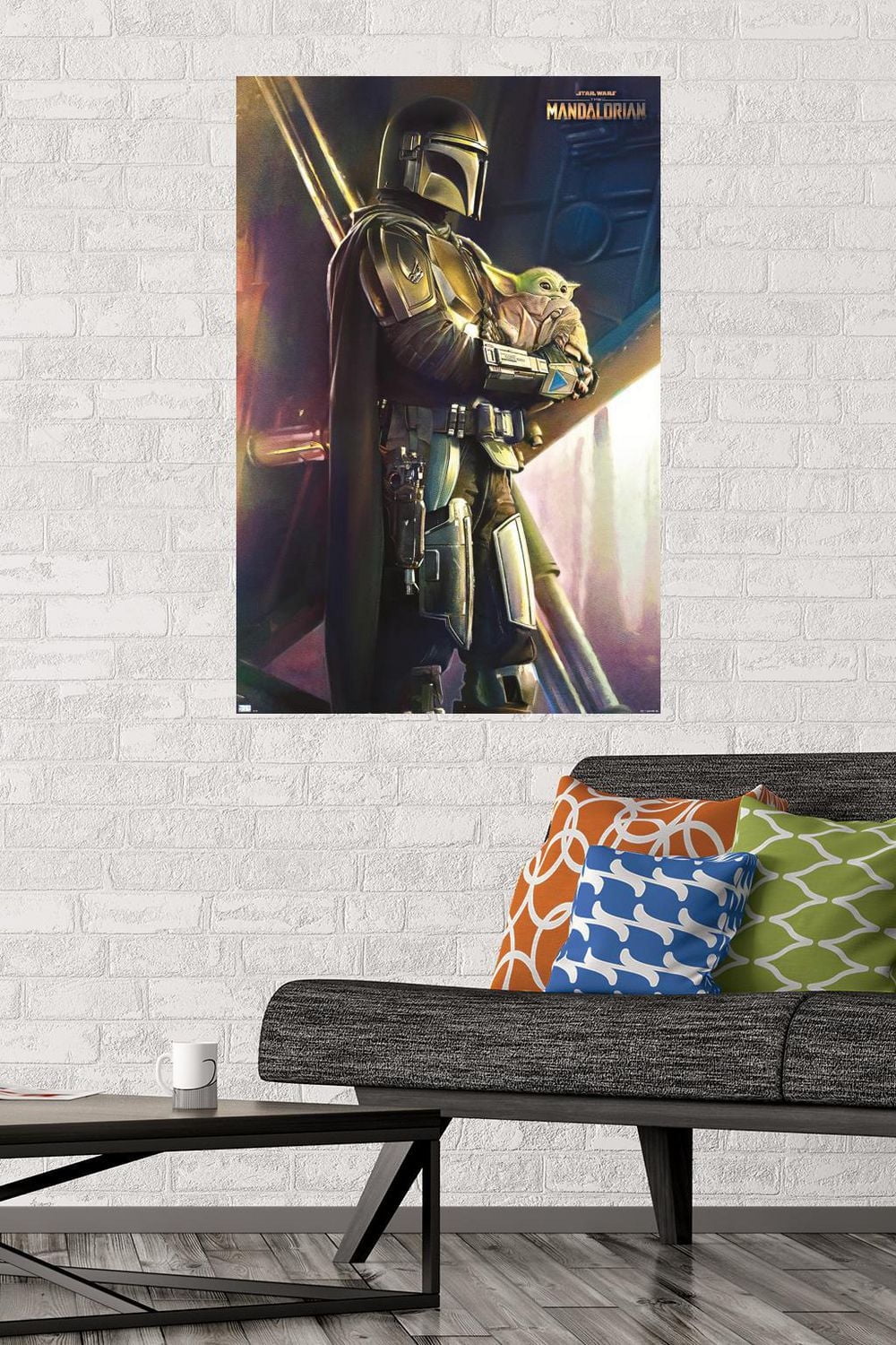 Star Wars: The Mandalorian - Held Wall Poster, 22.375" x 34" Framed