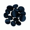 thumbnail image 2 of ButtonMode Tuxedo Suit Buttons 15pc Set (Fits Most Formalwear) Includes 4 Jacket Front Buttons (19mm or 3/4 Inch) and 11 Sleeve and Pant Buttons (15mm or 5/8 Inch), Blue Navy Satin, 15-Buttons, 2 of 5