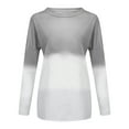 thumbnail image 3 of Gerichy Long Sleeve Tops for Women Sweatshirt Women Plus Size Tie-Dye Printed Gradient Pullover Long Sleeve Sweatshirt Top, 3 of 5