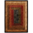thumbnail image 1 of HOME DYNAMIX Royalty Vega Contemporary Geometric Area Rug, Black/Brown, 19.6"x31.5", 1 of 8