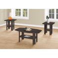 thumbnail image 3 of Monarch Specialties Table Set, 3pcs Set, Coffee, End, Side, Accent, Living Room, Laminate, Brown, Transitional, 3 of 4