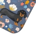 thumbnail image 5 of Dachshund and Flower Dish Drying Mat for Kitchen 1 Pack, Ultra Absorbent Microfiber Dishes Drainer Mats,16"x18", 5 of 6