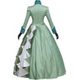 thumbnail image 6 of Women's Mina Harker green dress Lady's Steampunk Victorian Gothic Bustle Gown Dress, 6 of 9