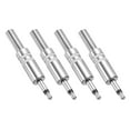 thumbnail image 1 of Uxcell 4 Pcs 1/8" Conector de audio macho TS, Adaptador de conector mono de 3.5mm, Conector de cable de soldadura de 1 polo para altavoz, micrófono, guitarra (Estilo 2, tono plateado), 1 of 6