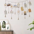 thumbnail image 6 of Homesteed 138*70 Hanging Photo Display with Clips Photo Wall Decor String for Pictures Display Instant Photo Hanging for Home Dormitory and Cafe, 6 of 9