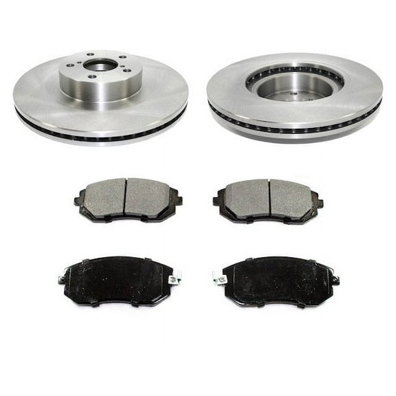 Front Brake Pad and Rotor Kit - Compatible with 2005 - 2012 Subaru Outback 2.5L H4 2006 2007 2008 2009 2010 2011