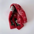 thumbnail image 6 of LEKODE Christmas Festive Knit Long Wrap Scarf for Adults, Reversible Cold‑Weather Neck Warmer for Holiday Parties and Everyday Winter Outfits E D One Size, 6 of 8