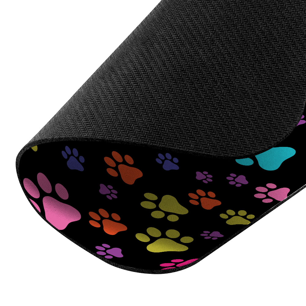 FINCIBO Super Size Rectangle Mouse Pad, Non-Slip X-Large Mouse Pad for Home, Office, and Gaming Desk, Multicolor Paws Dog - image 3 of 5