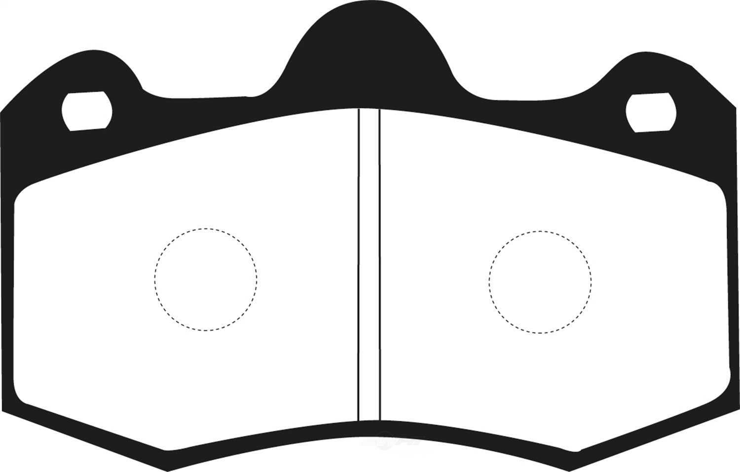 EBC Brakes Bluestuff NDX Trackday Brake Pad Set Fits select: 2012-2014 MCLAREN AUTOMOTIVE MP4-12C, 2020-2021 LOTUS EVORA