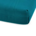 thumbnail image 3 of Jordan Manufacturing 75.5" x 22" Canvas Turquoise Solid Rectangular Outdoor Chaise Lounge Cushion with Ties, 3 of 9