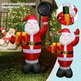 thumbnail image 1 of WREESH 150cm Inflatable Santa Claus Luminous Decoration Garden Decoration Props, 1 of 7