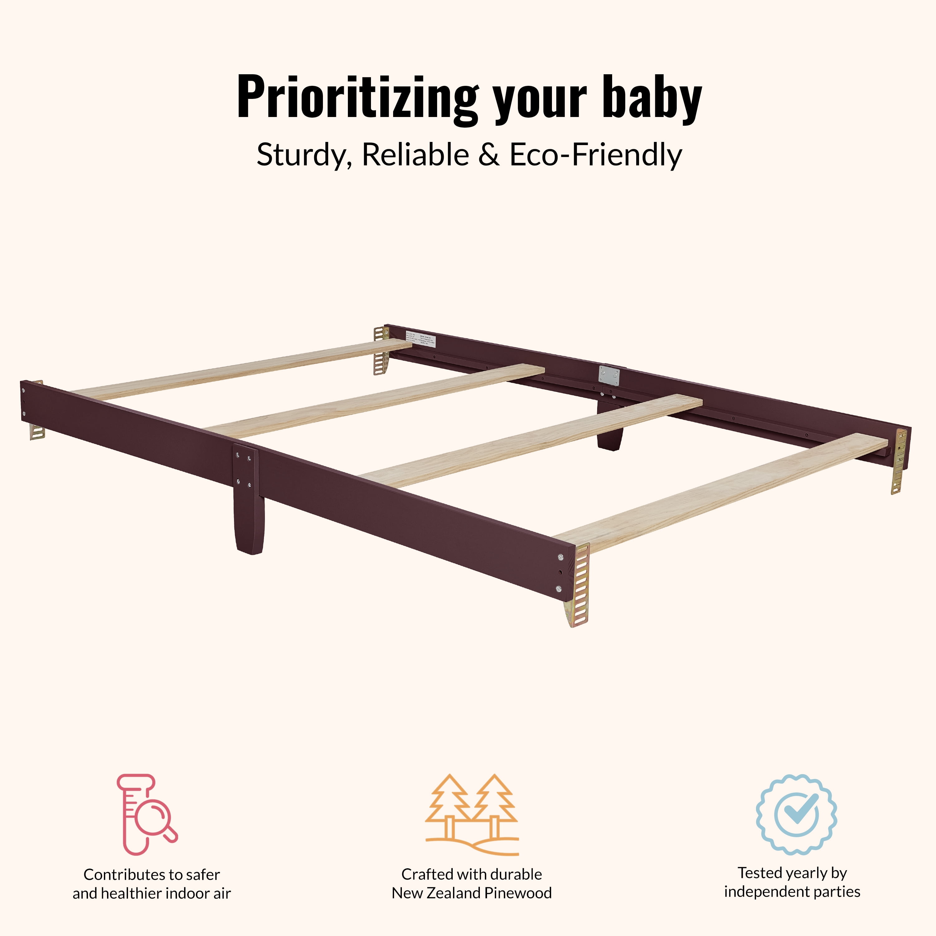 Dream On Me Universal Bed Rail, Auburn