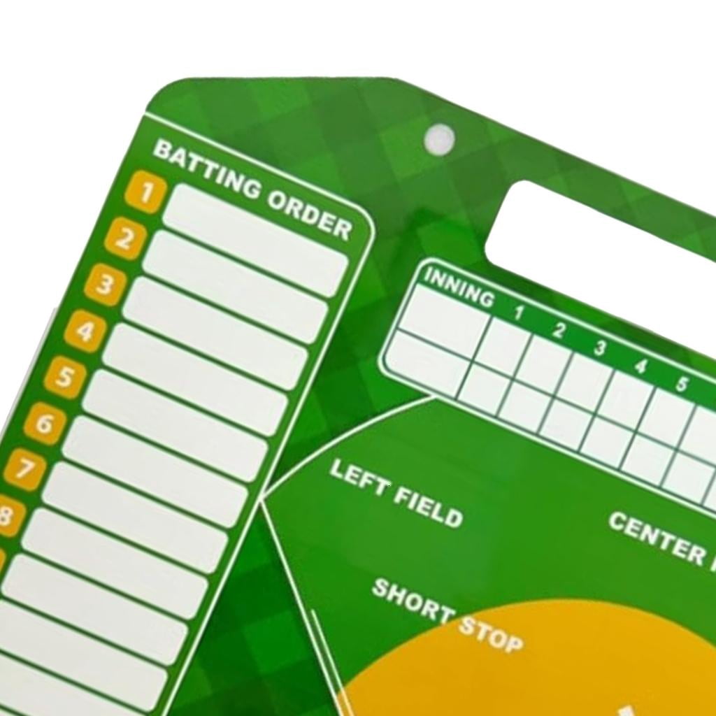 Baseball Strategy Clipboard Baseball Coaching Dry Erases Board Double Sided Baseball Lineups Board Coaching Equipment