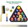 thumbnail image 4 of Patiojoy 47" Pool Table Set for Kids Foldable Billiard Table for Home and School Green, 4 of 6