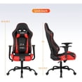 thumbnail image 5 of Ergonomic Gaming Chair, Seat Height Adjustment Rolling Swivel Racing Office Chair with Lumbar Support & Headrest Armrest PC Computer Chairs for Adults E-Sports Home Office Desk Chair, 5 of 7