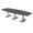 Asian Night w/Silver Base no Electric, variant on 10' Modular Boat Shaped Conference Table With X Bases Power And Data