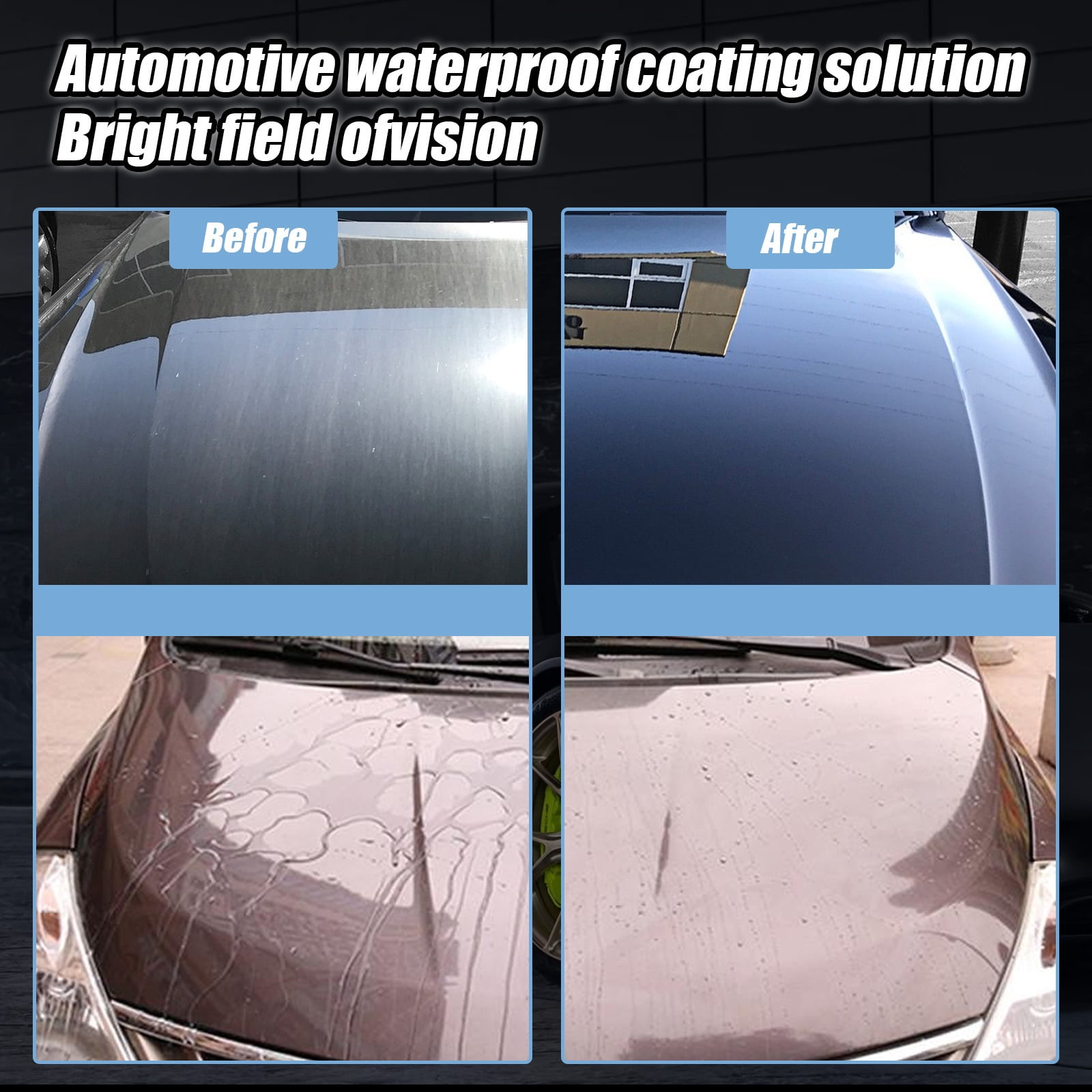 Hydrophobic Spray For Car Automotive Clear Ceramic Coat 50ml Hydrophobic  Protection & High-Gloss Ежедневный набор