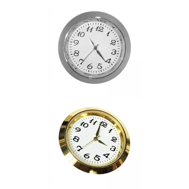 Mini horloge à quartz avec cadran blanc, accessoires de réparation de  chiffres romains, 80mm