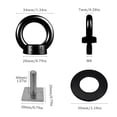 thumbnail image 2 of M8 Eye Bolt, 4 Pack T Slot Bolt Tie Down Rings Black T Bolts for Roof Rack Heavy Duty Eye Bolt T Track Mount Tie Down Anchor Roof Rack T Bolts Eye Nut for Ropes Anchoring Tie Down Straps (40mm), 2 of 8