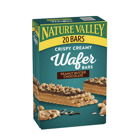 Nature Valley Crispy Creamy Wafer Bars, Peanut Butter Chocolate, 20 ct.