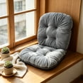 thumbnail image 6 of Honmine Soft Chair Cushion with Backrest Support for Office Home, Padded Seat and Back Combo Pad for All Day Sitting Ease, Dorm Use, Relaxation, 6 of 7