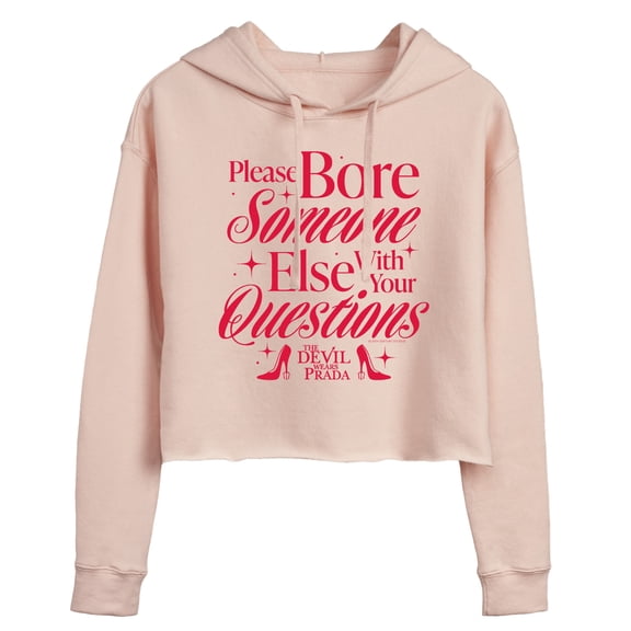 The Devil Wears Prada - Please Bore Someone Else - Juniors Cropped Fleece Hoodie Sweatshirt