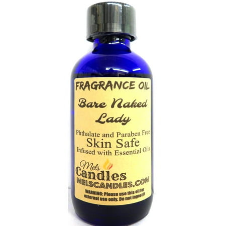 Bare Naked Lady 4oz / 118.29ML Blue Glass Bottle of Skin Safe Fragrance (Best Of Bare Naked Ladies)