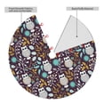 thumbnail image 2 of KLL 30" Christmas Tree Skirt Forest Cute Owl Xmas Tree Skirts Mat for New Year Xmas Holiday Party Indoor Outdoor Home Decoration, 2 of 7