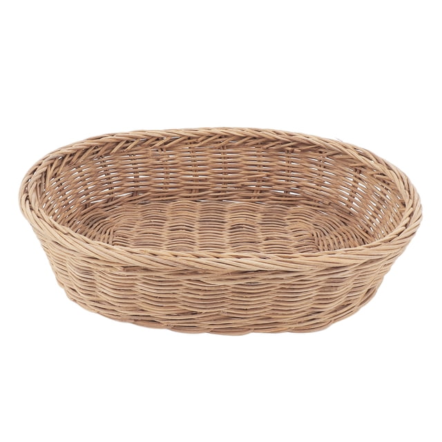 Cestas tejidas del almacenamiento del pan anchura tejida a mano práctica segura de la cesta los 27cm del pan para la cocina