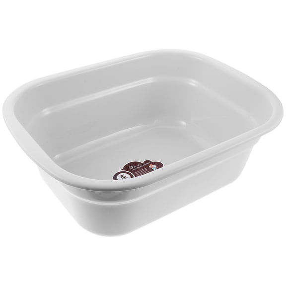 LOLIPPYY Beige Plastic Wash Basin, Thickened Sturdy Multi-Purpose Basin for Kitchen, Bathroom, Laundry Use