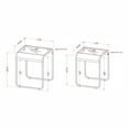 thumbnail image 7 of Furniture of America Shawton Glass Top 2-Piece Nesting Table Set in Black, 7 of 7